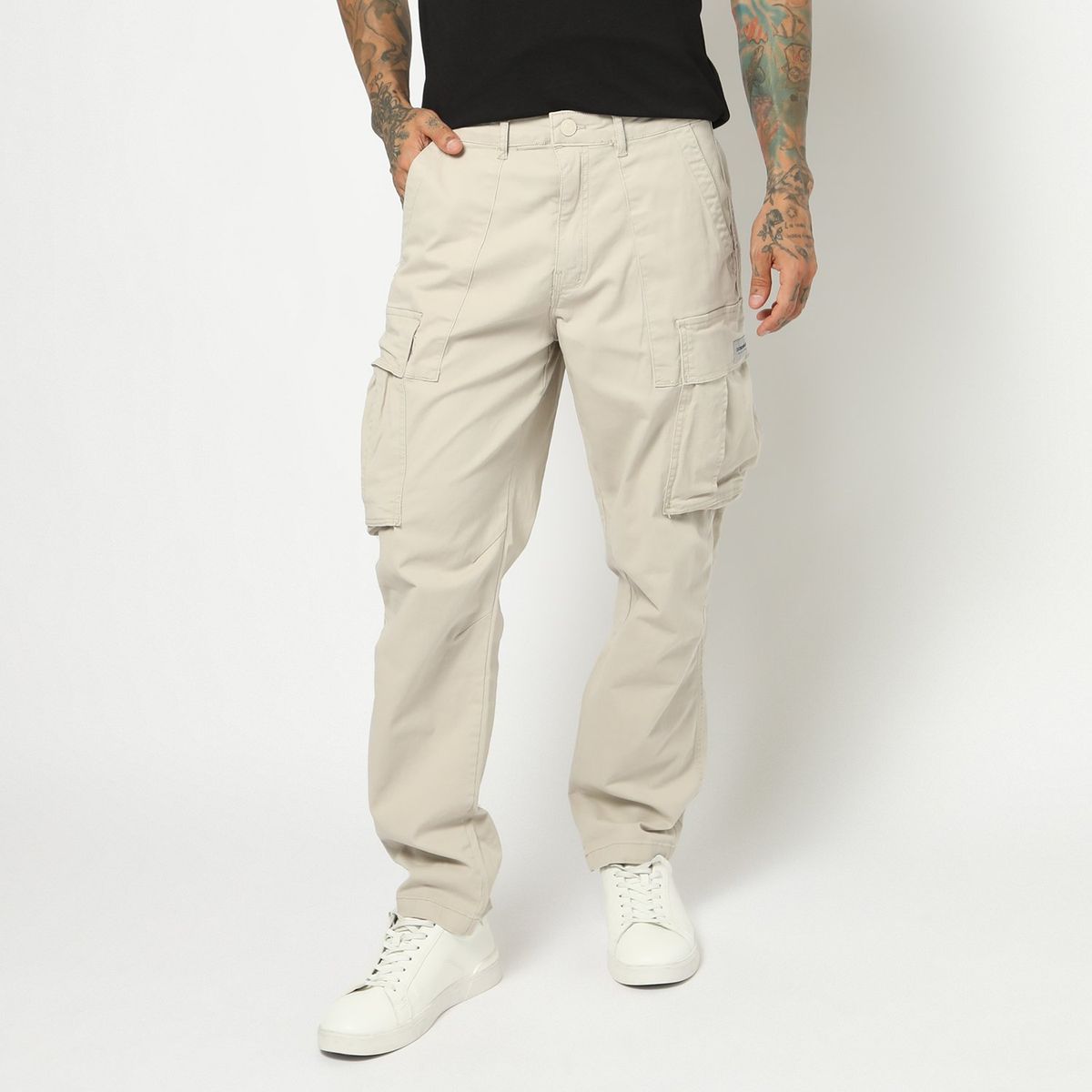 DENIMLAB - Pantalón Cargo Algodón Hombre Denimlab
