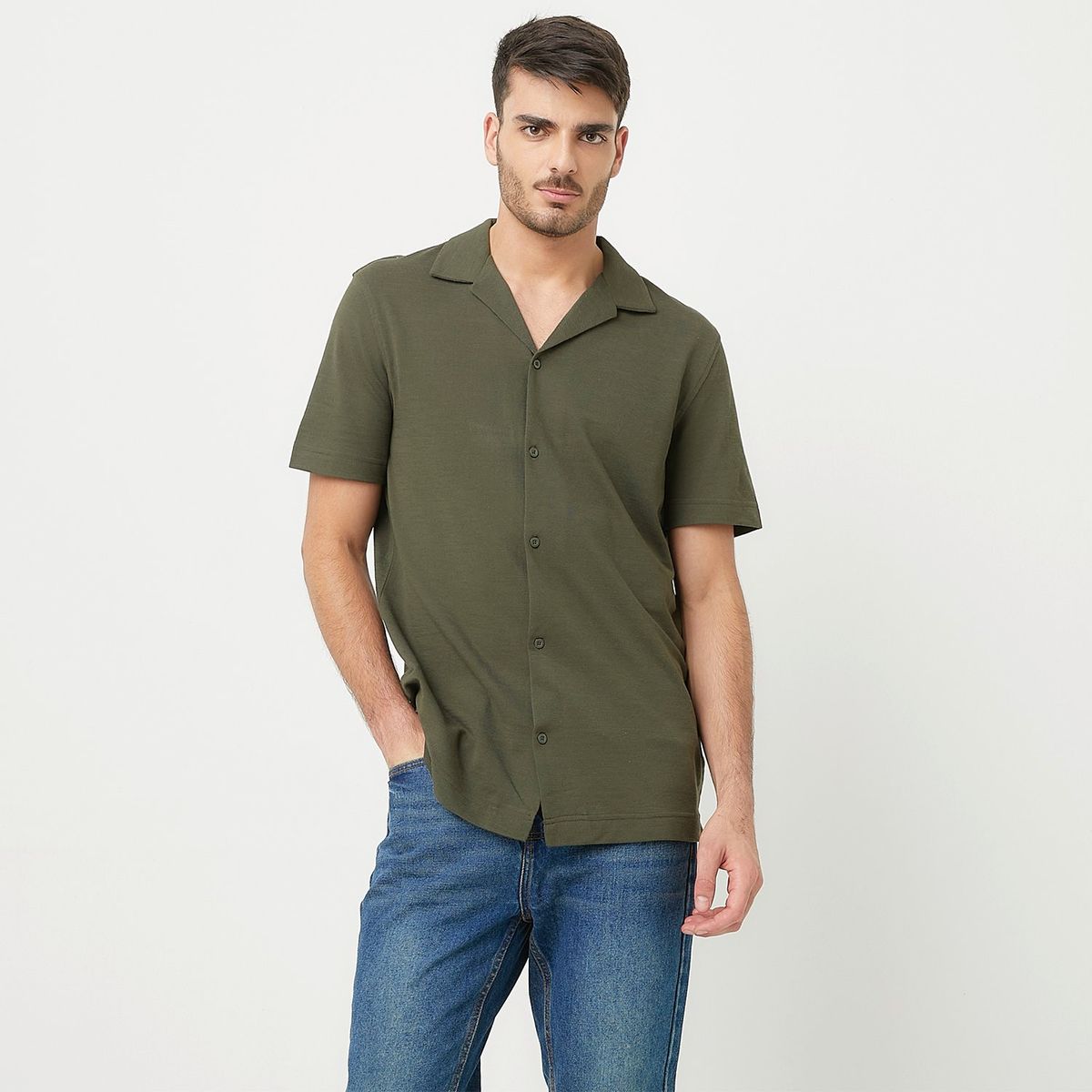 BASEMENT - Camisa Algodón Hombre Basement 