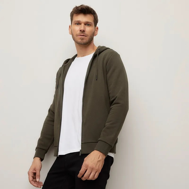 WOLF&HANK - Polera con Cierre Wolf&Hank Algodón Manga Larga Hombre 