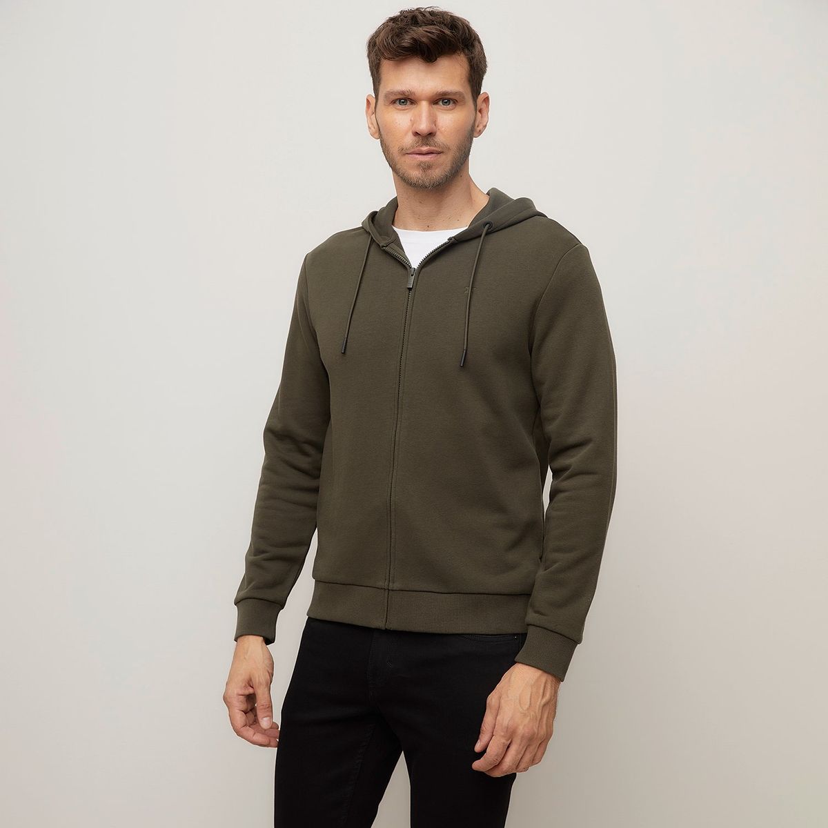 WOLF&HANK - Polera con Cierre Wolf&Hank Algodón Manga Larga Hombre 