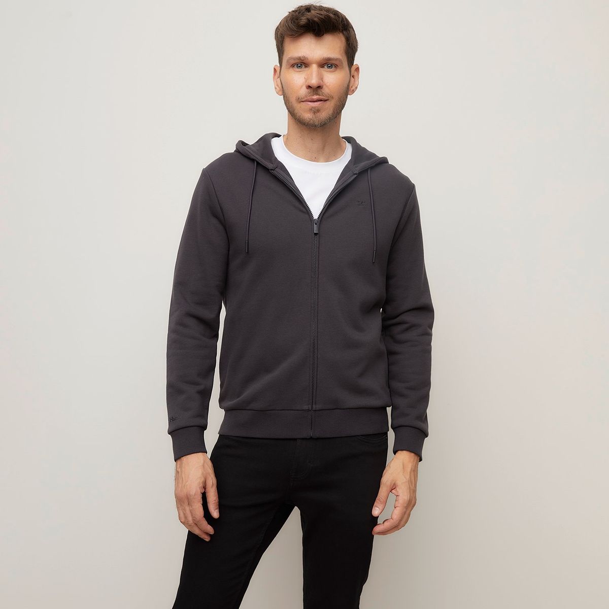 WOLF&HANK - Polera con Cierre Wolf&Hank Algodón Manga Larga Hombre 