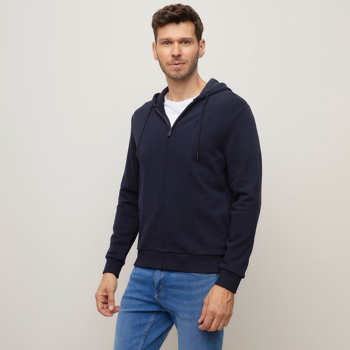 WOLF&HANK - Polera con Cierre Wolf&Hank Algodón Manga Larga Hombre 