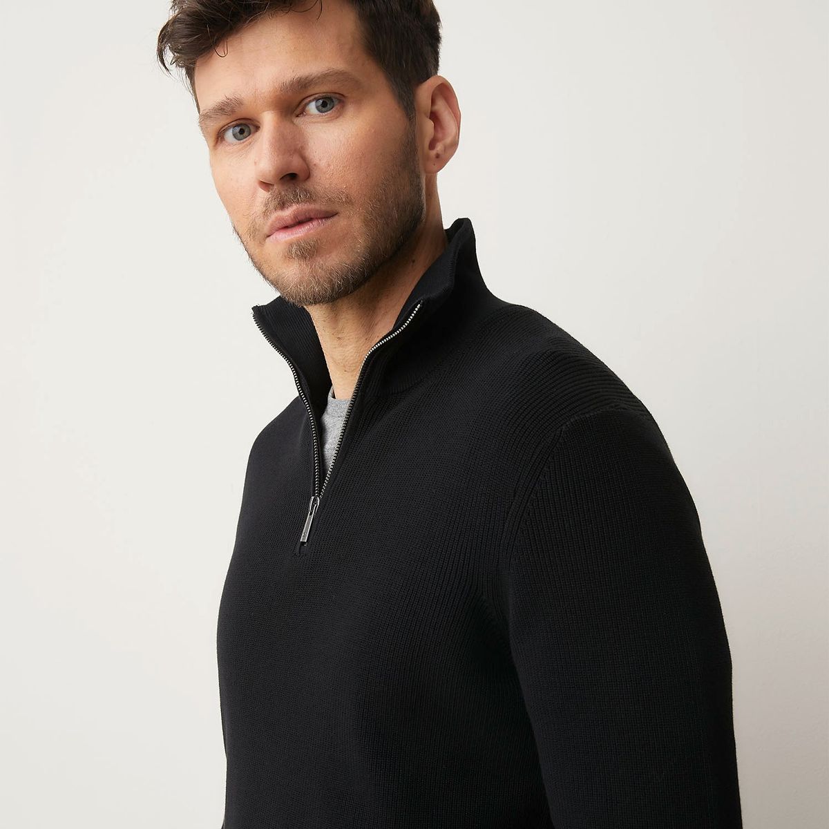 WOLF&HANK - Chompa Casual Algodón con Cremallera Wolf&Hank Hombre 