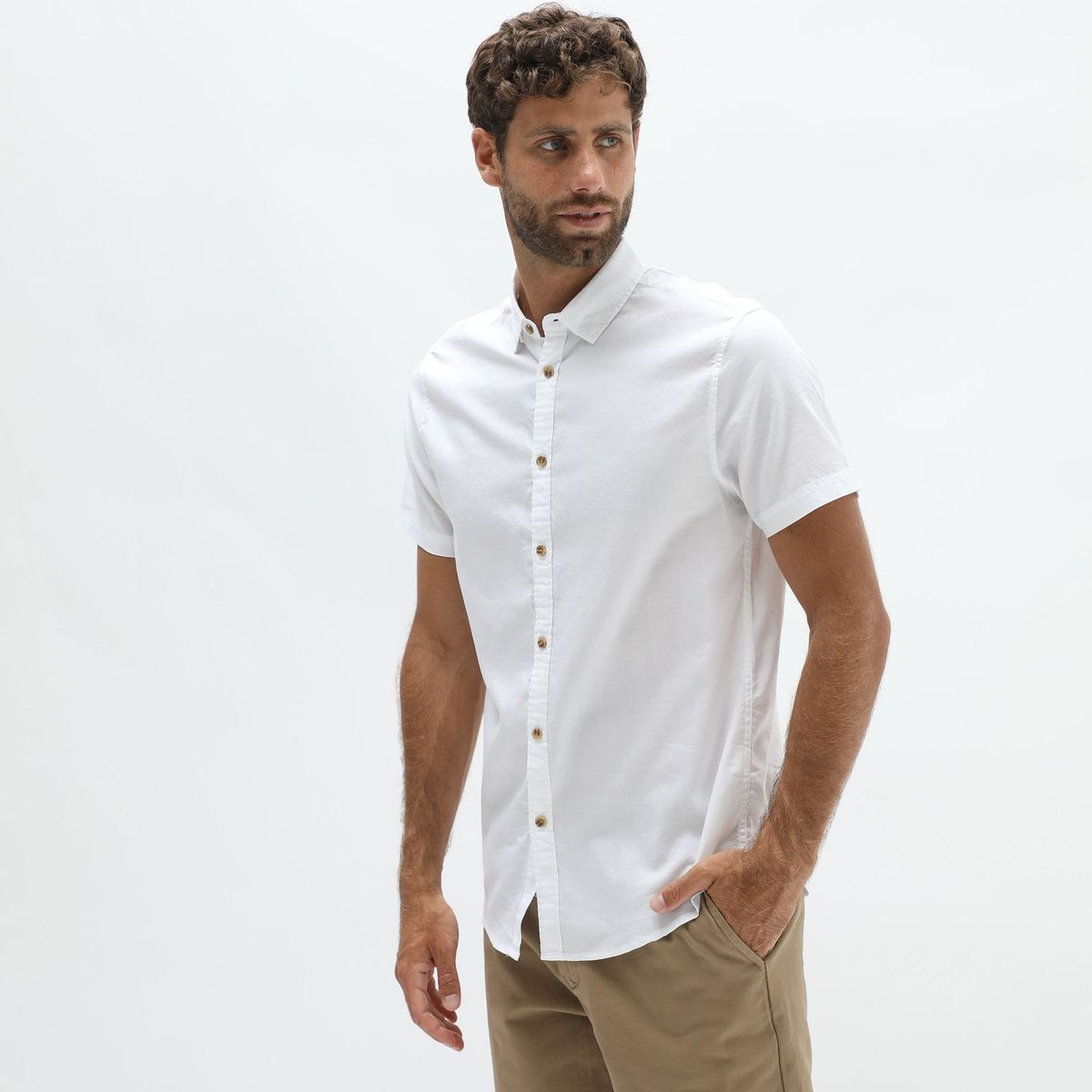 BASEMENT - Camisa Algodón Hombre Basement