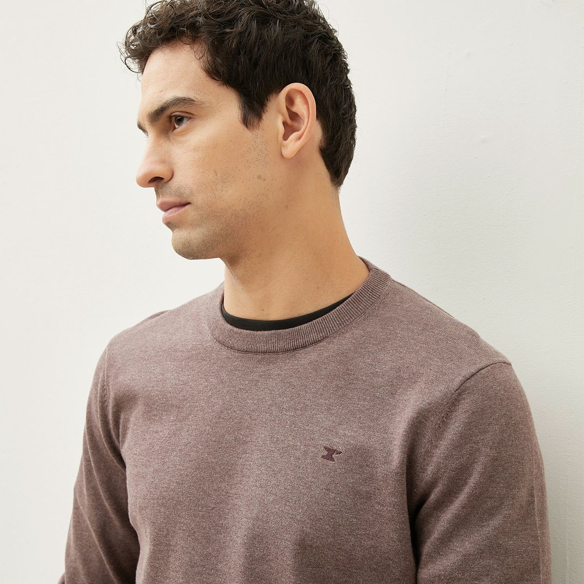 WOLF&HANK - Chompa Algodón Wolf&Hank Manga Larga Cuello Redondo Hombre 