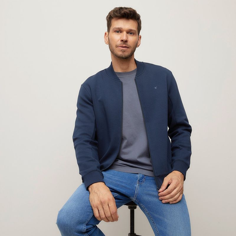 WOLF&HANK - Polera Bomber Wolf&Hank Algodón Hombre Manga Larga