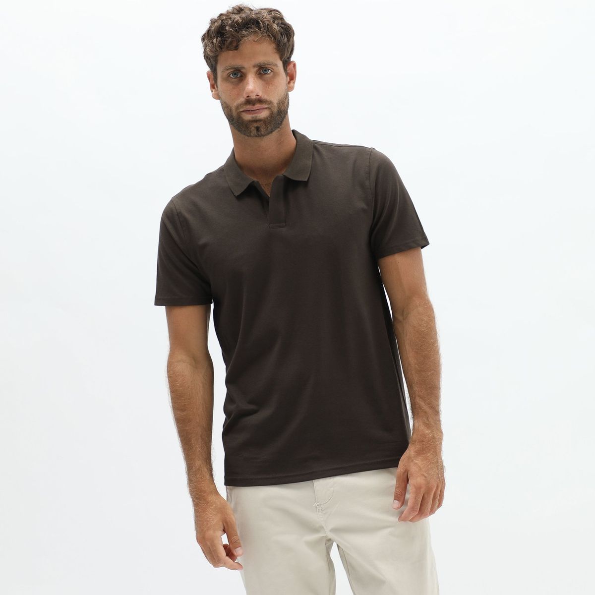 BASEMENT - Polo Basement Casual Manga Corta Algodón Hombre