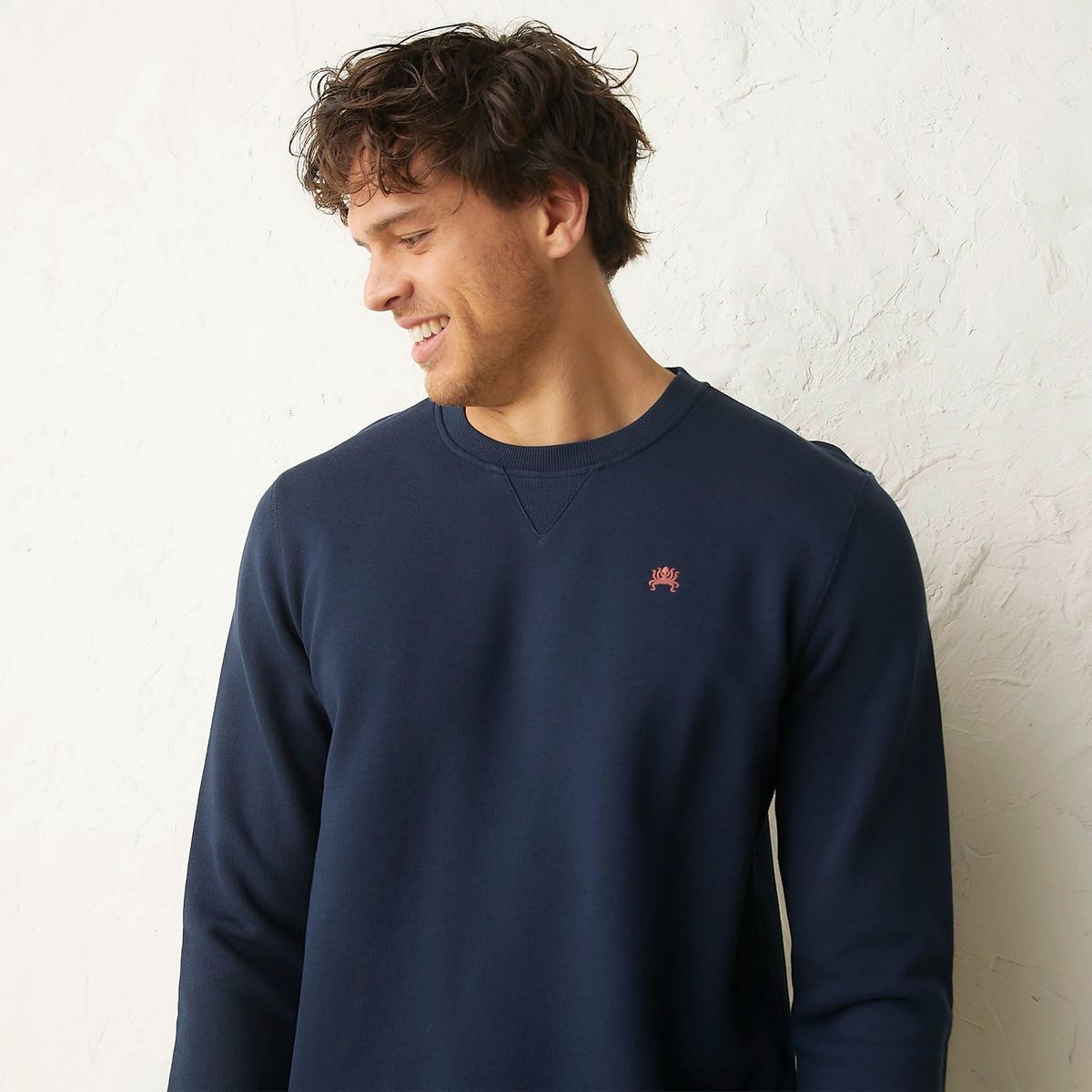 CASCAIS - Polera Cascais Manga Larga Cuello Redondo Algodón Hombre