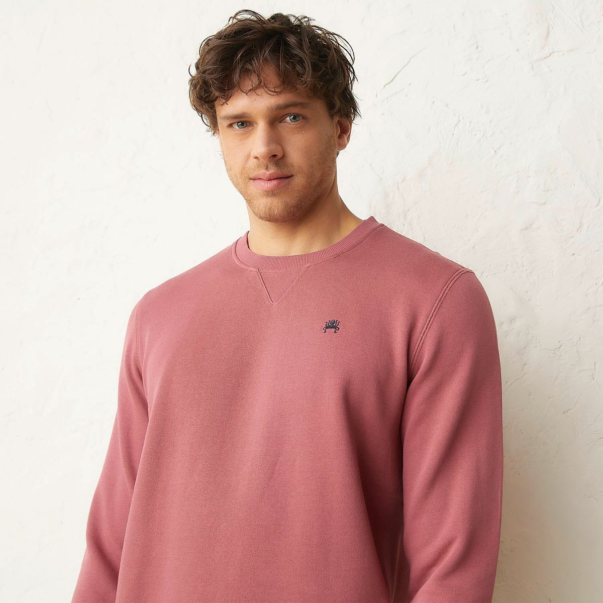 CASCAIS - Polera Cascais Manga Larga Cuello Redondo Algodón Hombre