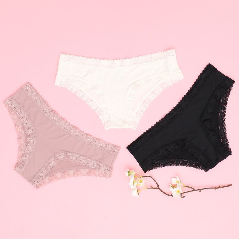 BLU - Pack X3 Calzón Micro Lace Blu