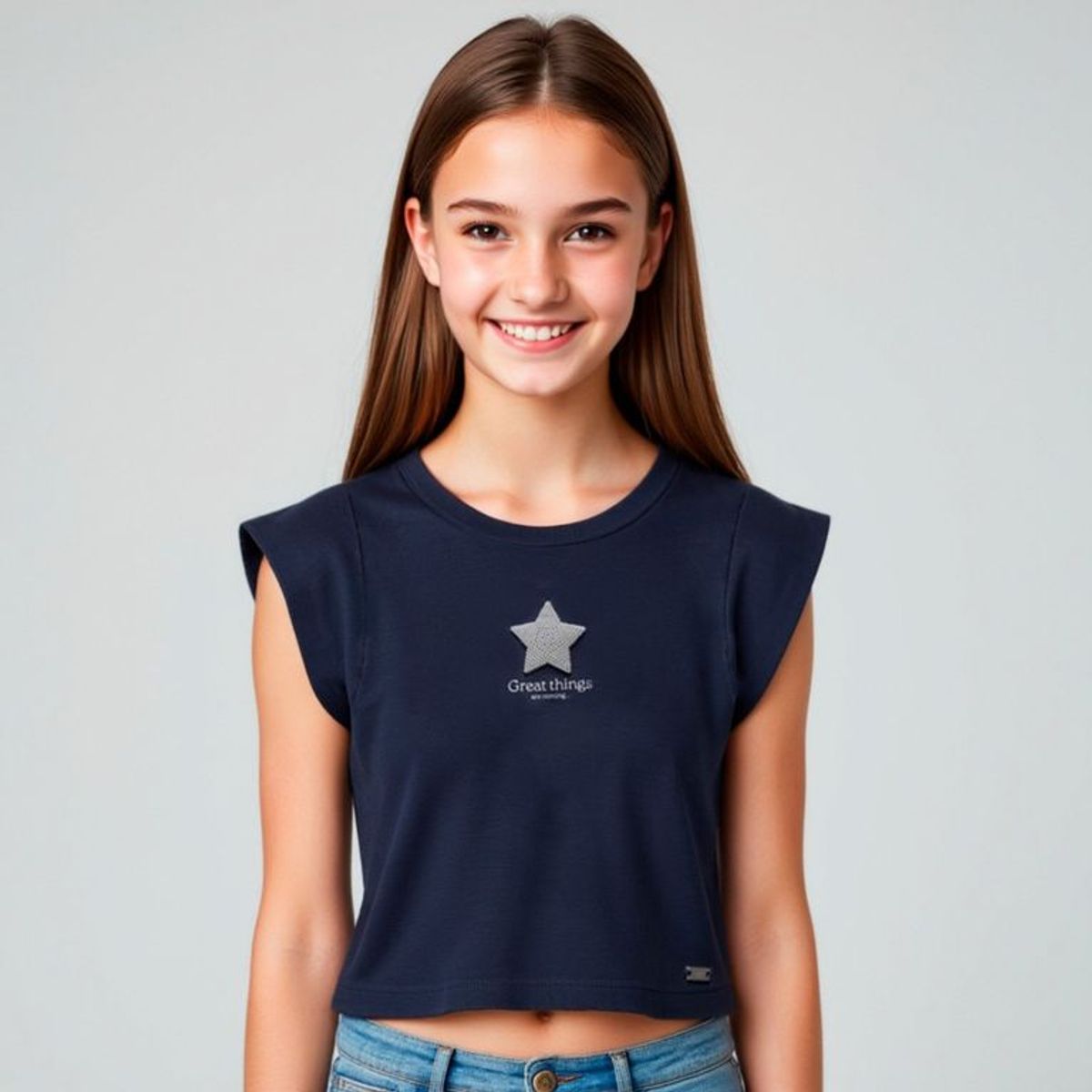 ELEVEN - Polo Eleven Casual Algodón Niña Estampada Sin Mangas