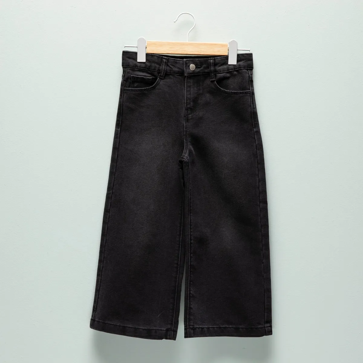 YAMP - Jean Wide Leg Niña Algodón Tiro Medio Yamp