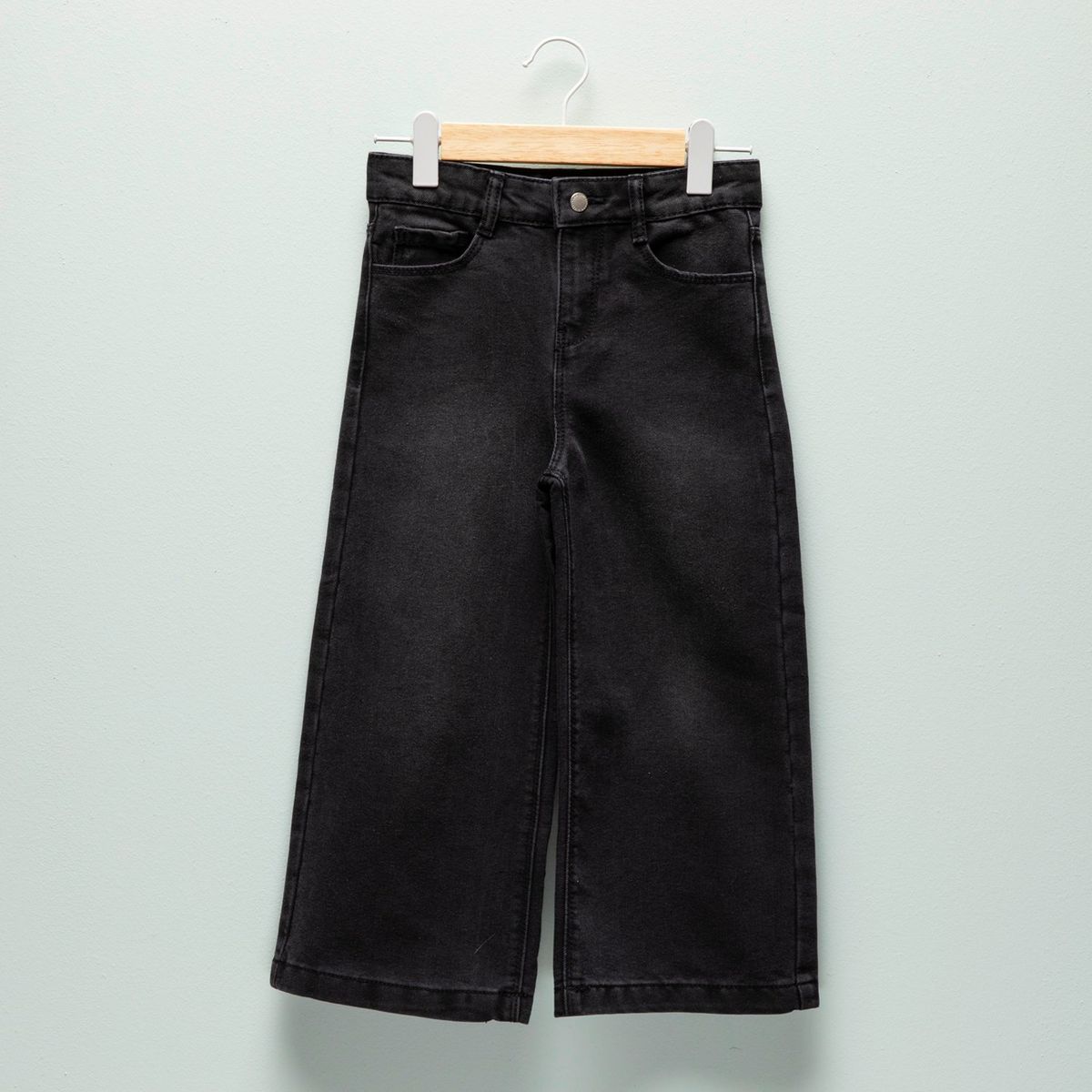 YAMP - Jean Wide Leg Niña Algodón Tiro Medio Yamp