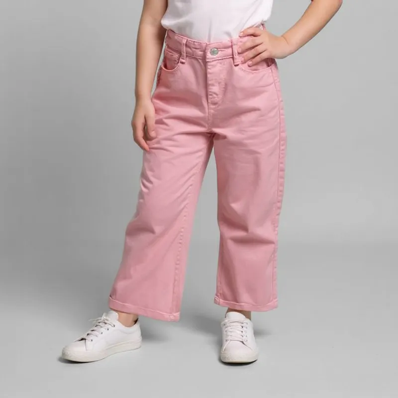 YAMP - Jean Wide Leg Niña Algodón Tiro Medio Yamp