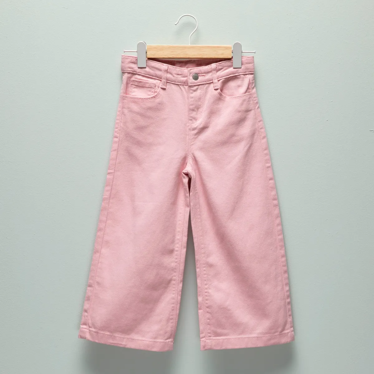 YAMP - Jean Wide Leg Niña Algodón Tiro Medio Yamp