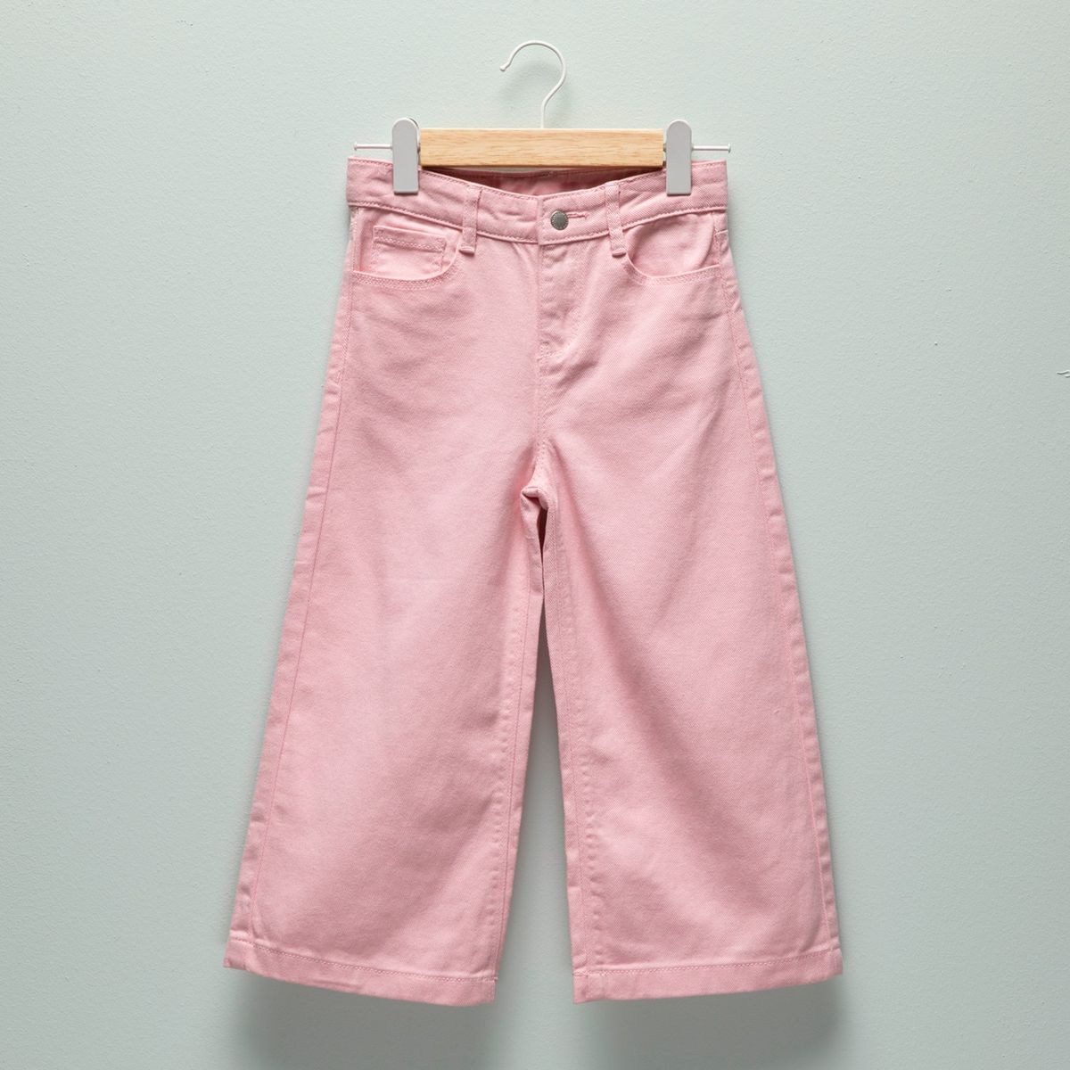 YAMP - Jean Wide Leg Niña Algodón Tiro Medio Yamp