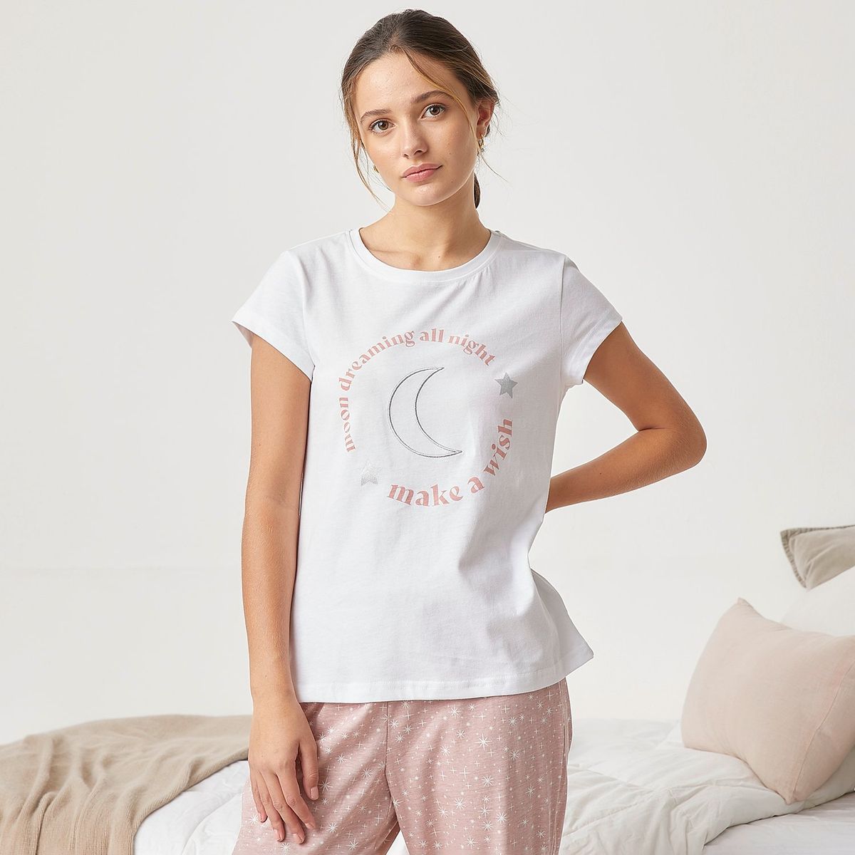 SYBILLA - Pijama Sybilla Moon Algodón Poliéster Manga Corta Mujer