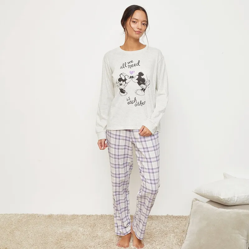 DISNEY - Pijama Mickey y Minnie Mujer Disney