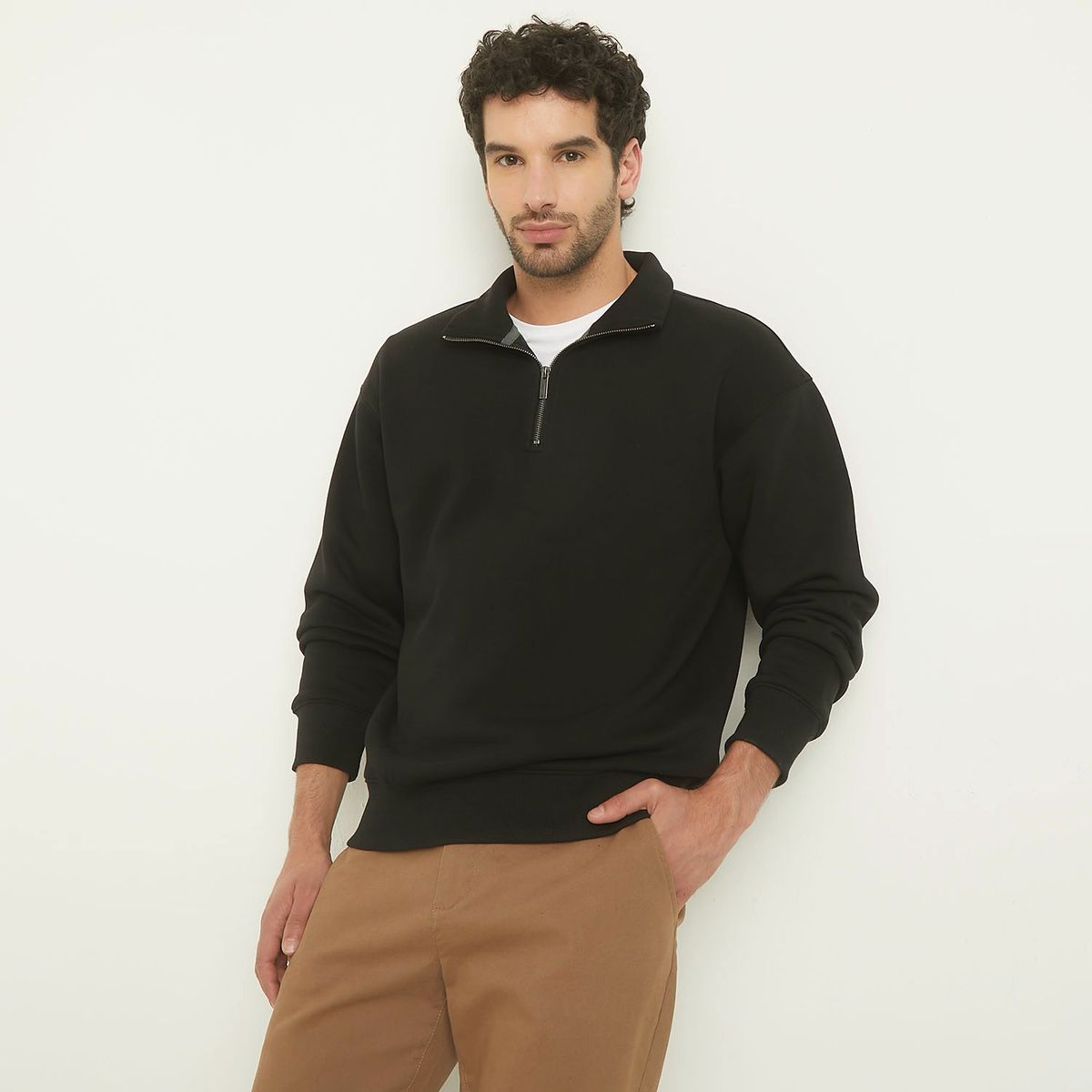 NEWPORT - Polera Newport Manga Larga Fit Regular Hombre Algodón 
