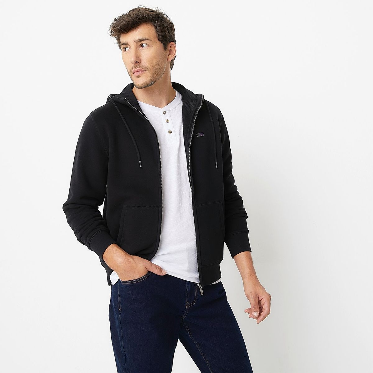 UNIVERSITY CLUB - Polera University Club Algodón Casual Hombre con Gorro 