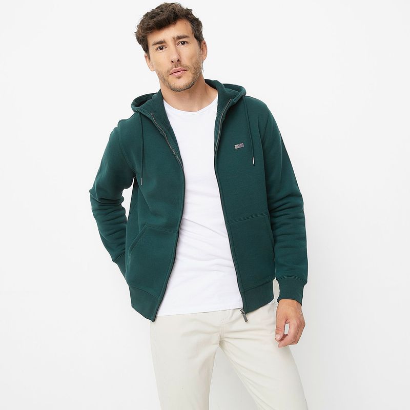 UNIVERSITY CLUB - Polera University Club Algodón Casual Hombre con Gorro 