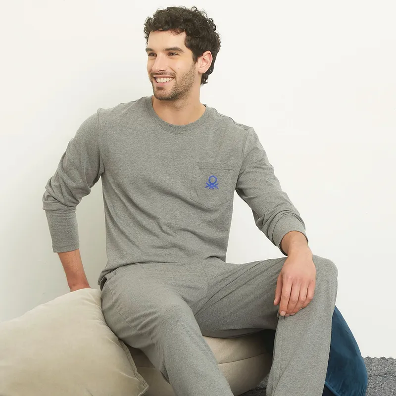 BENETTON - Pijama Largo Hombre Benetton