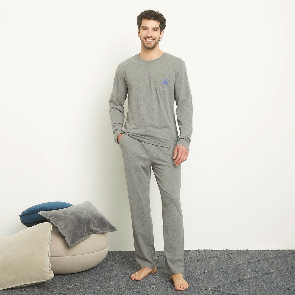 BENETTON - Pijama Largo Hombre Benetton