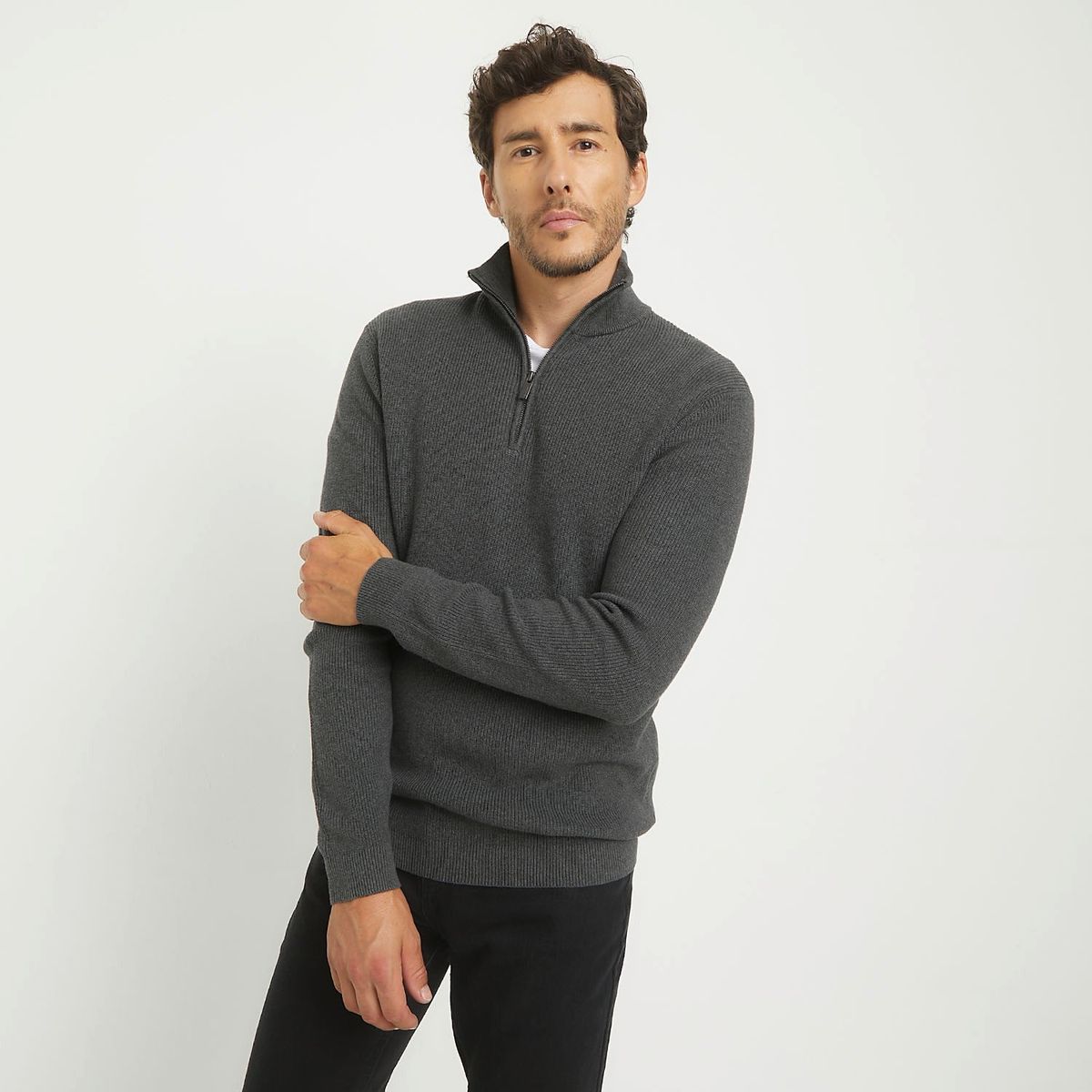 NEWPORT - Chompa Casual Algodón Hombre Newport Manga Larga 