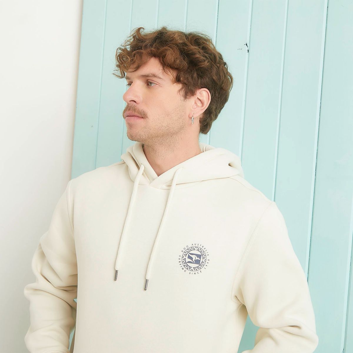 DOO AUSTRALIA - Polera Doo Australia Algodón Estampado Hombre Manga Larga