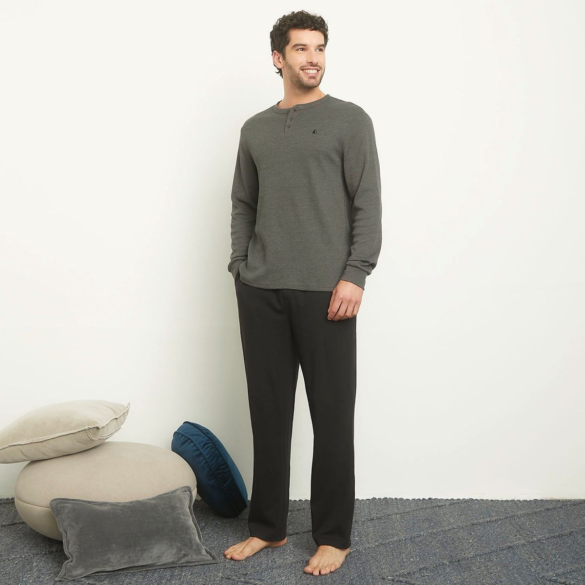 NEWPORT - Pijama Newport Algodón Poliéster Hombre Manga Larga 