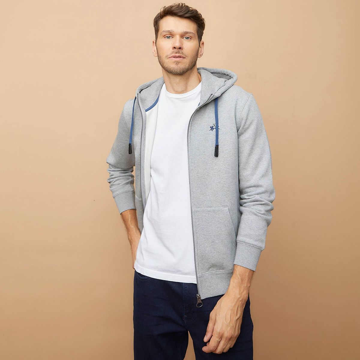 LA MARTINA - Polera Full Zipper Hombre La Martina