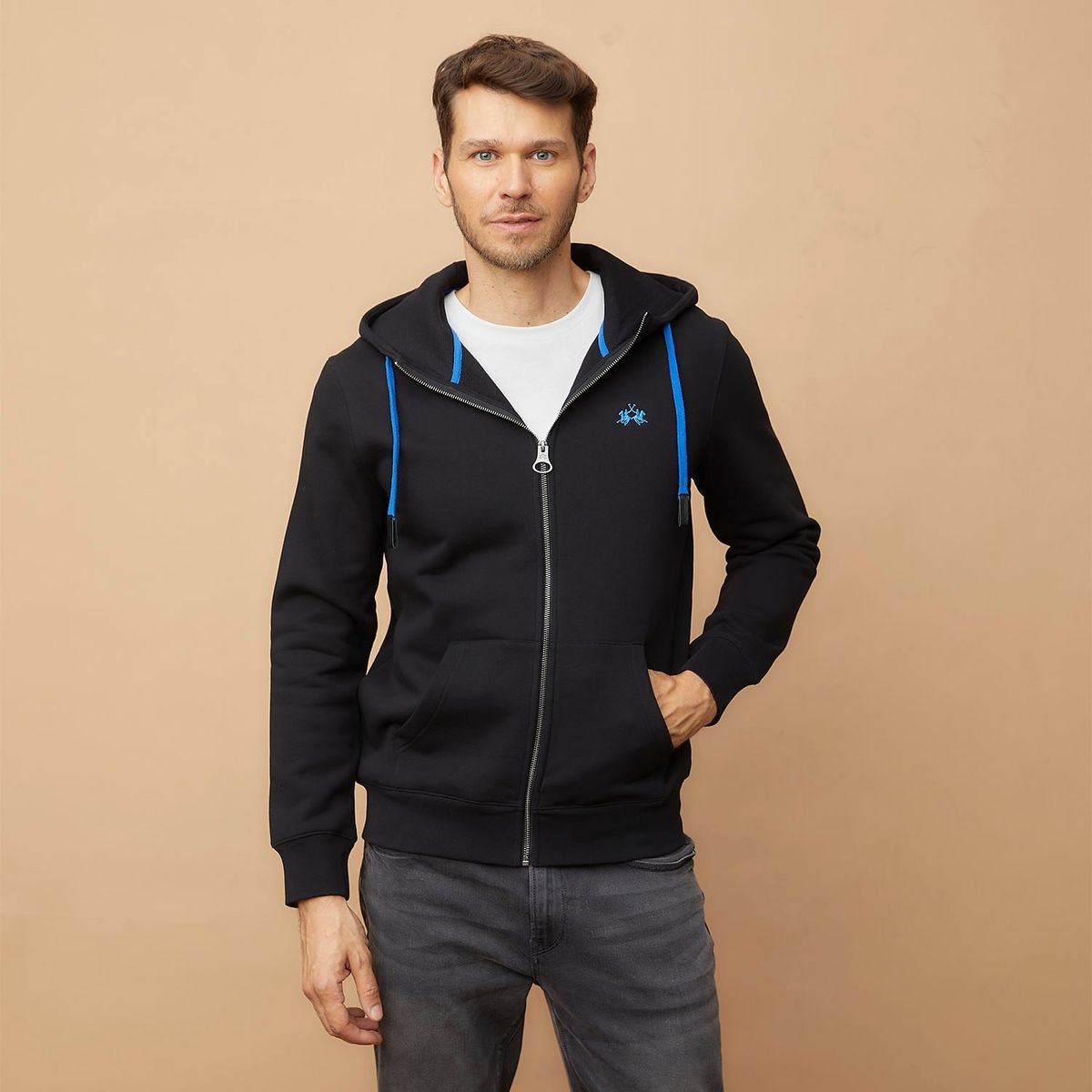 LA MARTINA - Polera Full Zipper Hombre La Martina