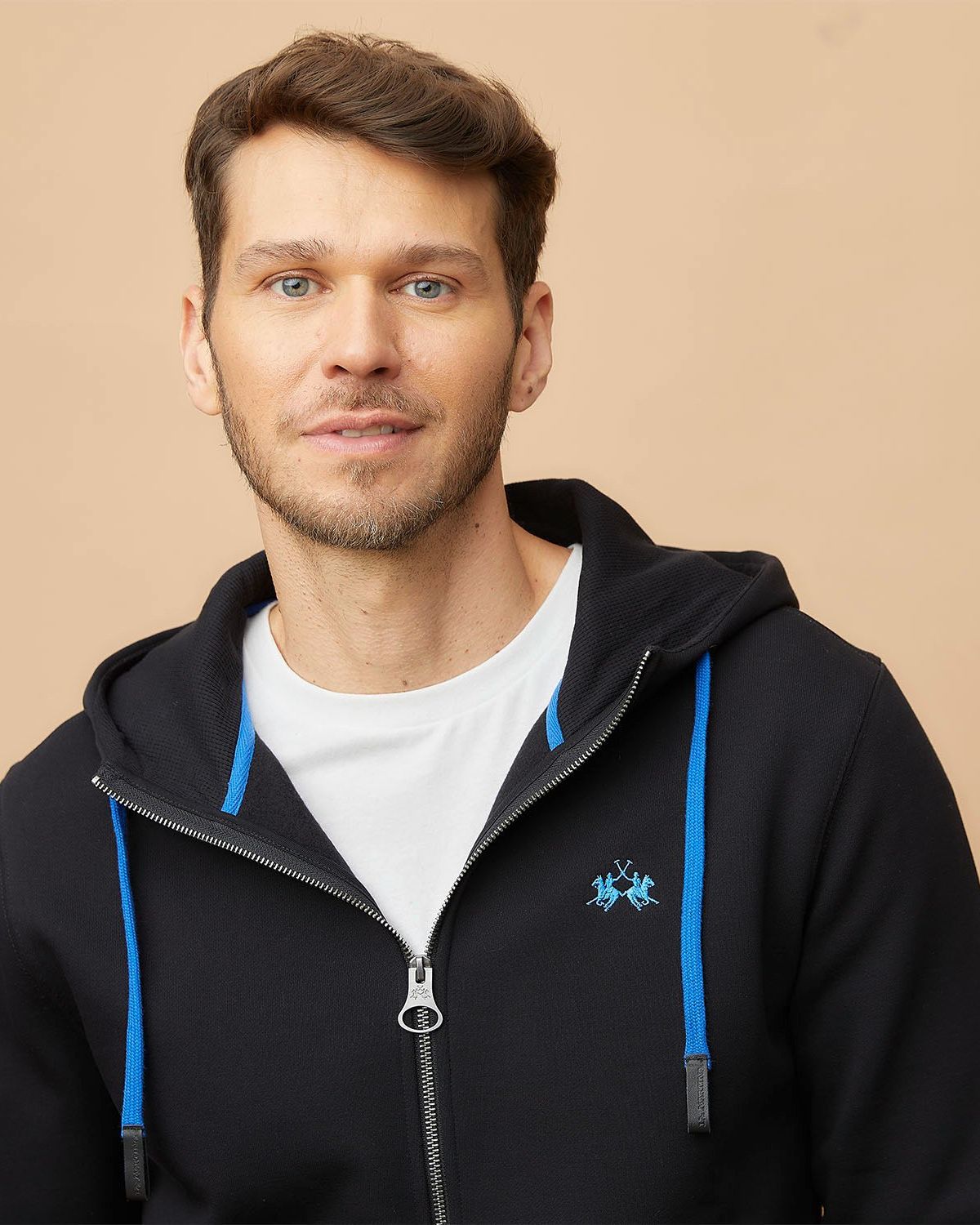 Polera Full Zipper Hombre La Martina LA MARTINA