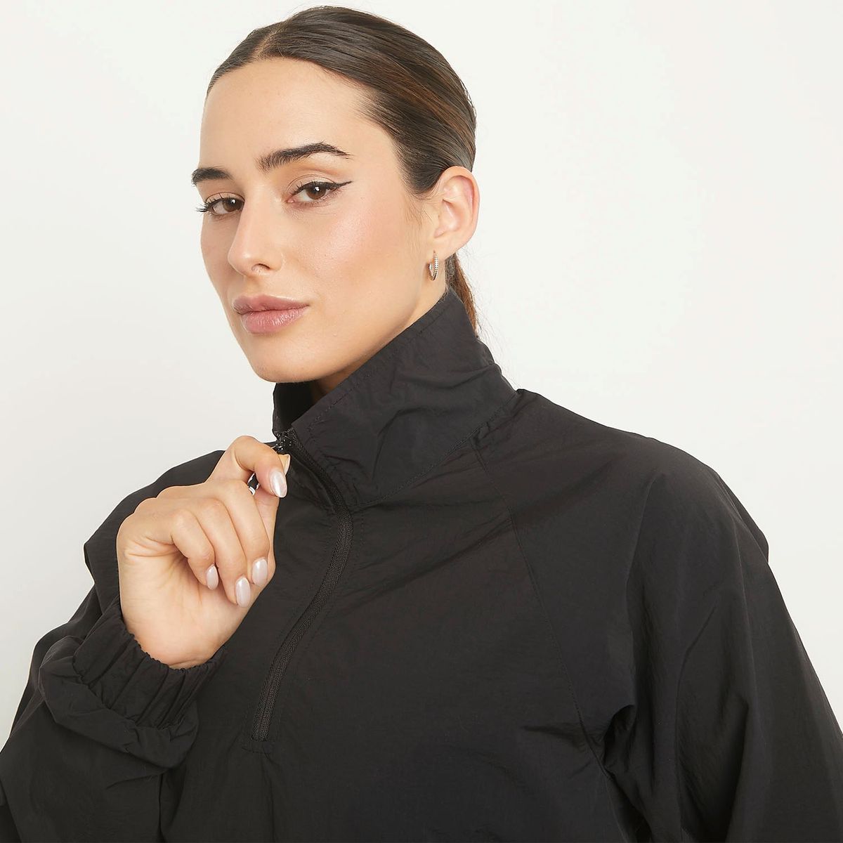 MOSSIMO - Polera Cortaviento Half Zipper Deportivo Mujer Mossimo