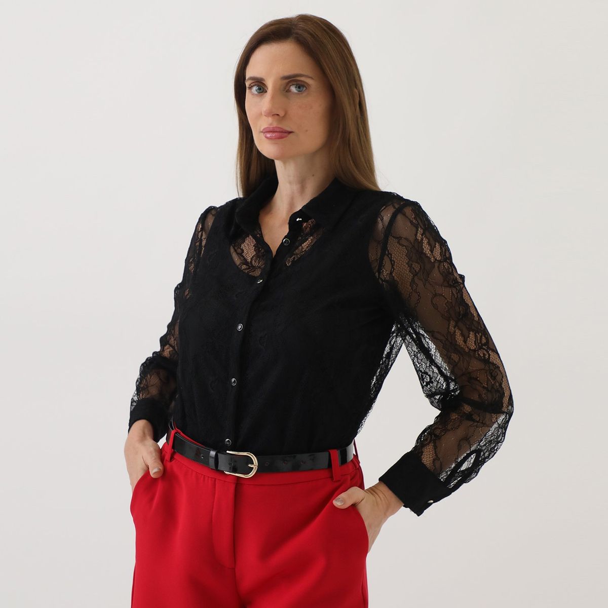 STEFANO COCCI - Blusa Manga Larga Casual Mujer Stefano Cocci