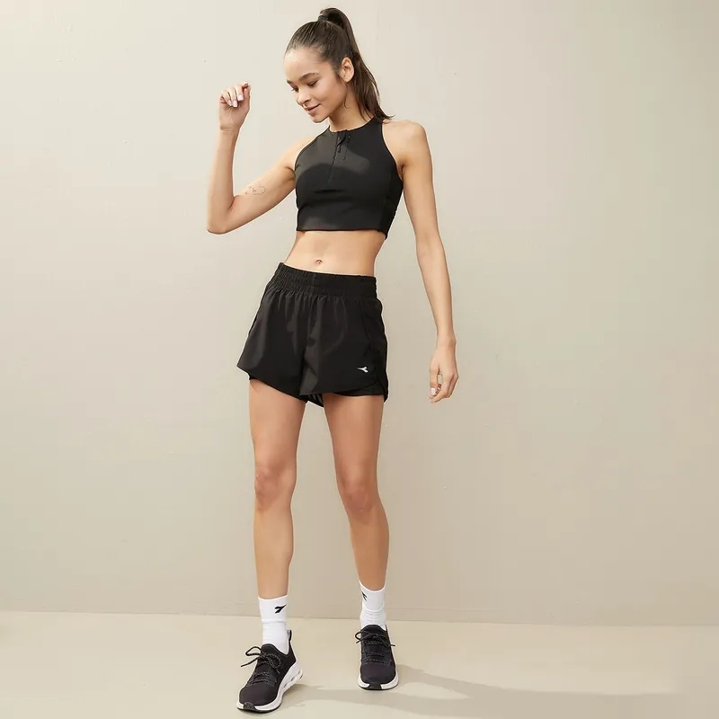 DIADORA - Short Deportivo 2 En 1 Mujer Diadora