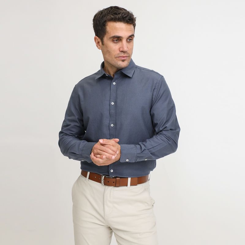 BASEMENT - Camisa 100% Algodón Hombre Basement