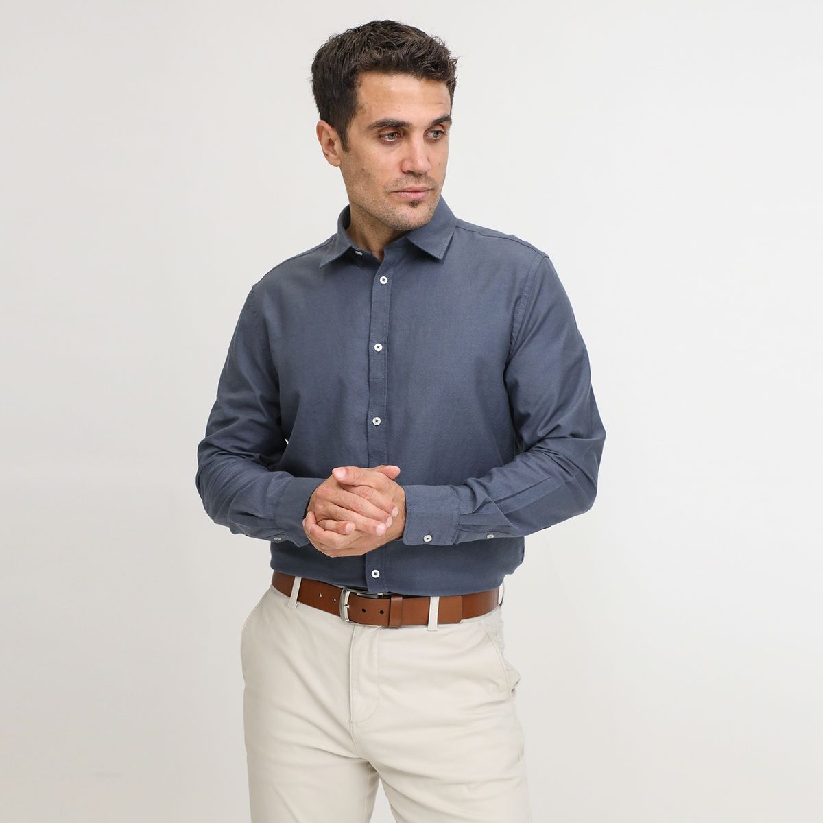 BASEMENT - Camisa 100% Algodón Hombre Basement