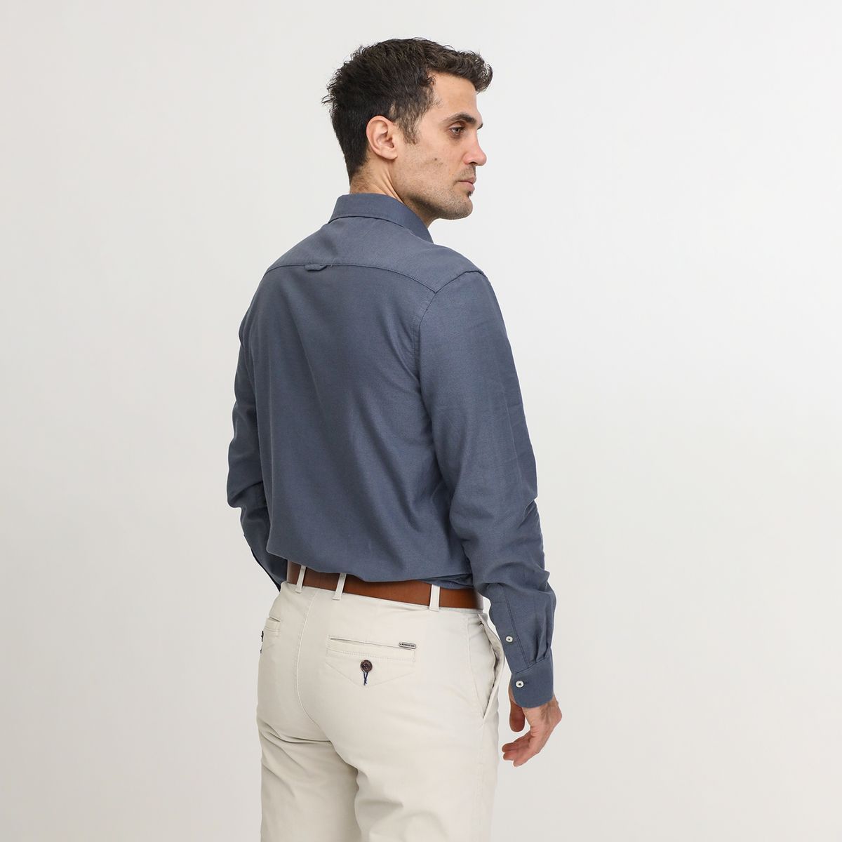 BASEMENT - Camisa 100% Algodón Hombre Basement