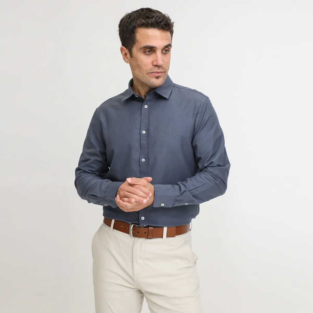 BASEMENT - Camisa 100% Algodón Hombre Basement