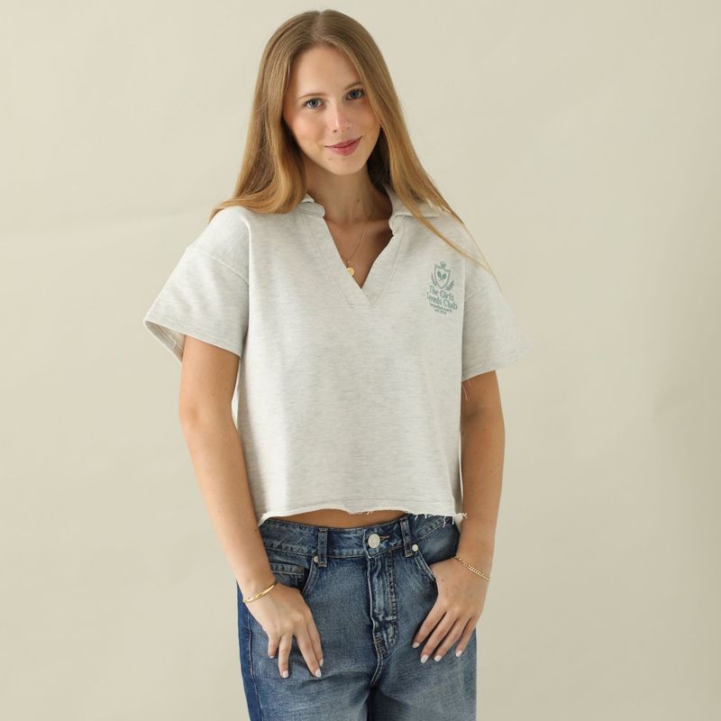 AMERICAN ABBEY - Polo Manga Corta Algodón Mujer American Abbey