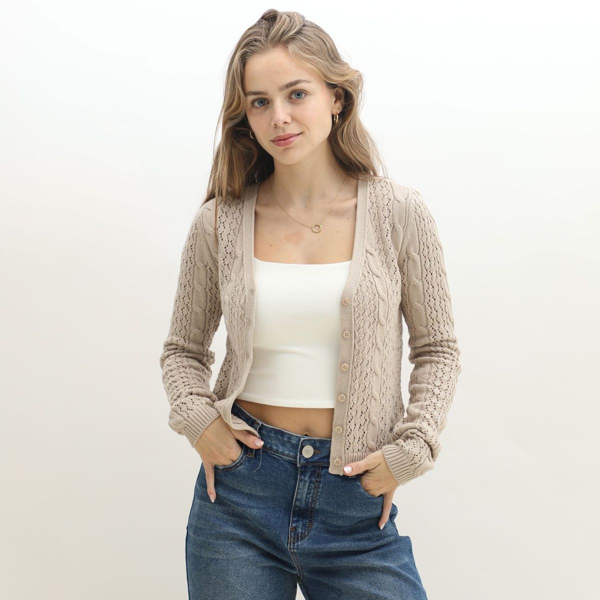 AMERICAN ABBEY - Cardigan Algodón Mujer American Abbey