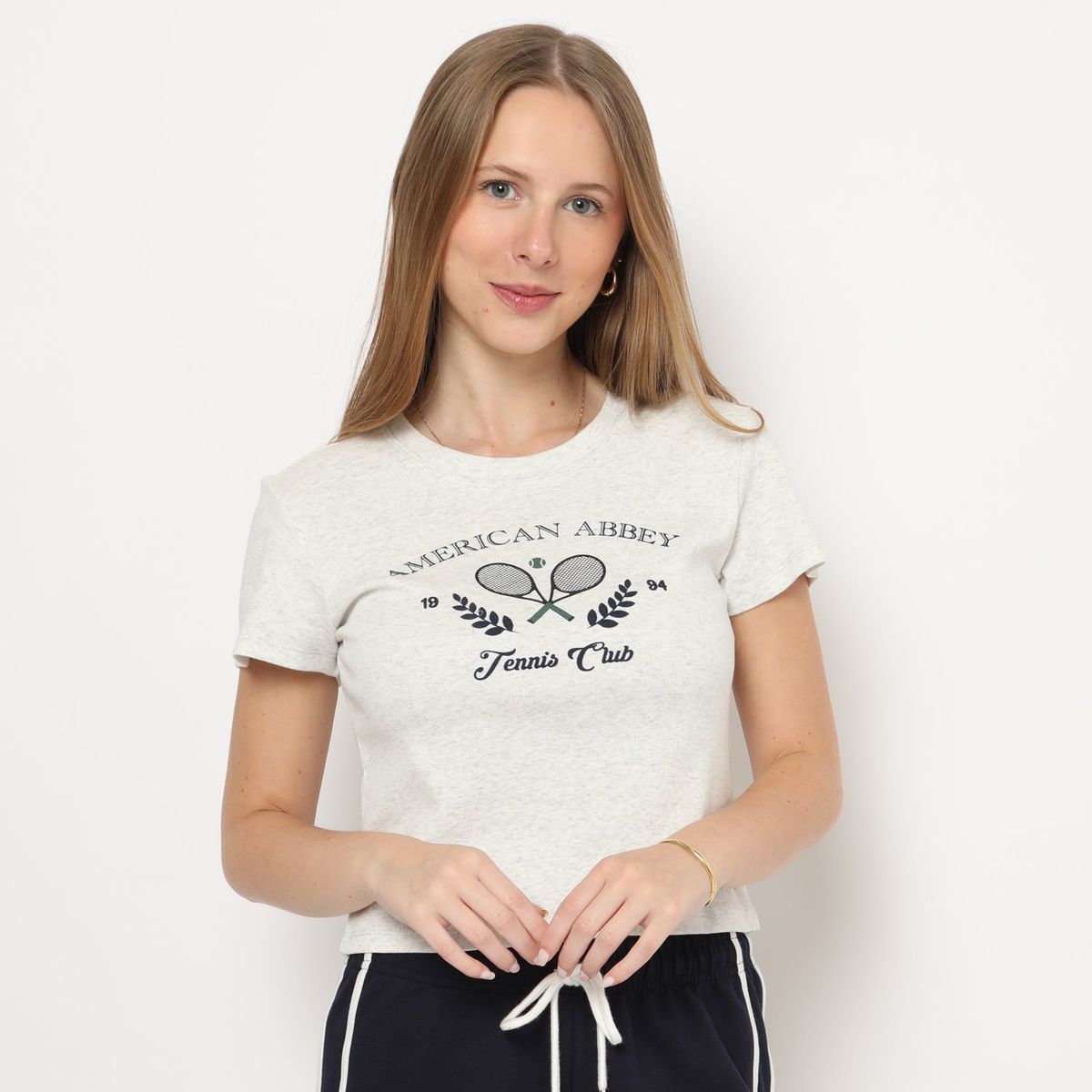 AMERICAN ABBEY - Polo Manga Corta 100% Algodón Mujer American Abbey