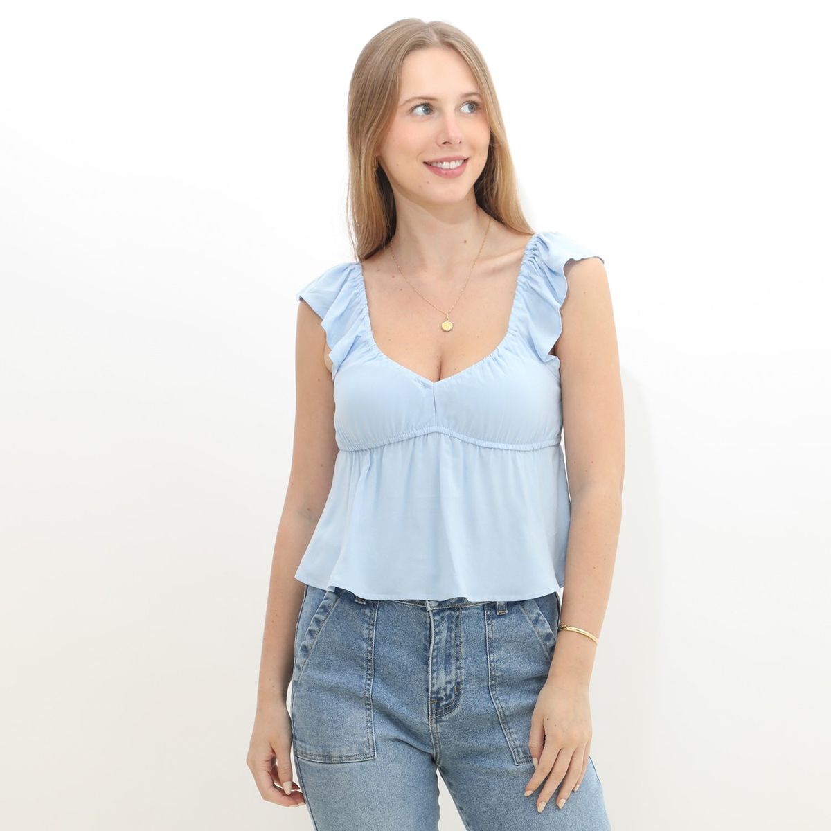 AMERICAN ABBEY - Blusa Manga Corta Mujer American Abbey