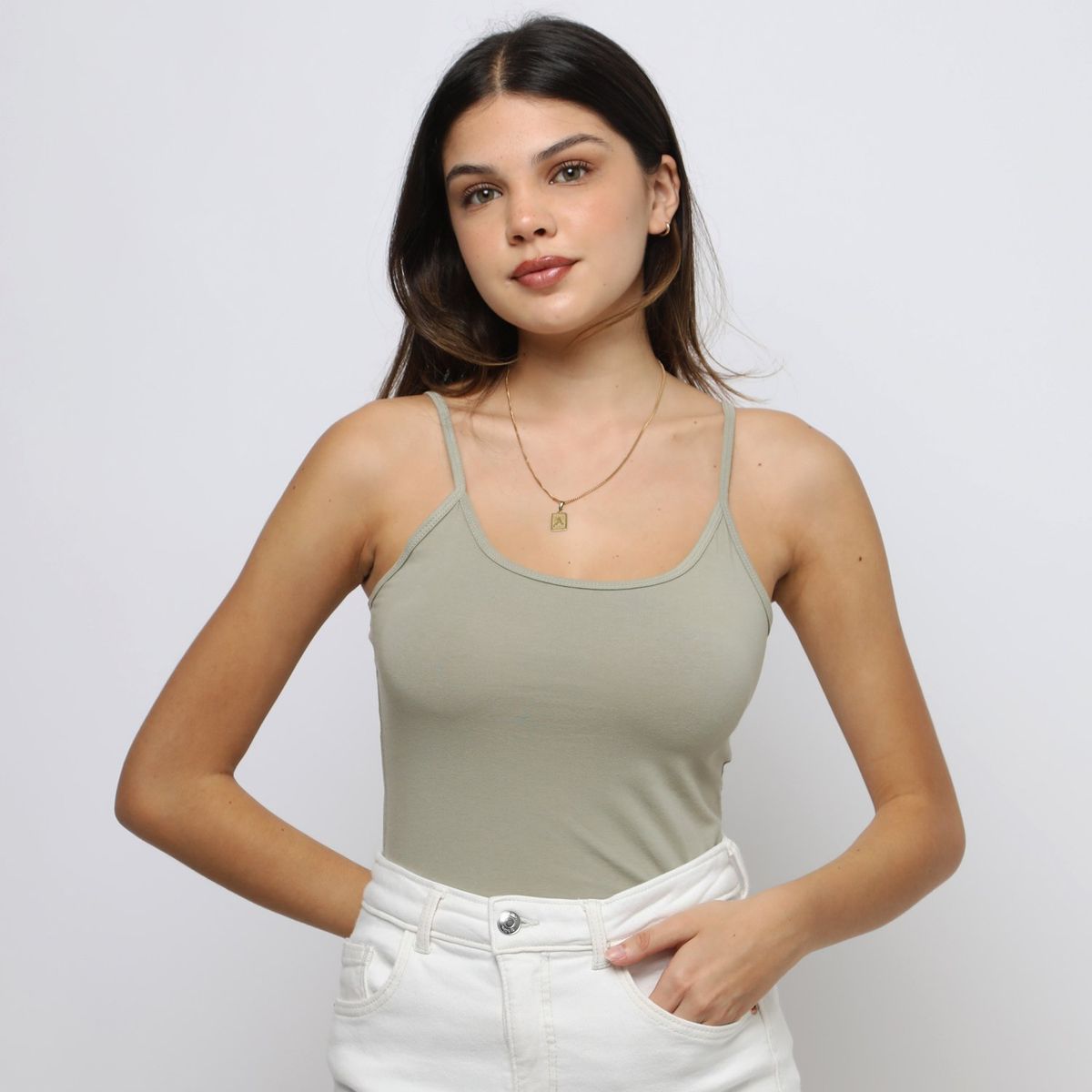 SYBILLA - Polo Sin Mangas Algodón Mujer Sybilla