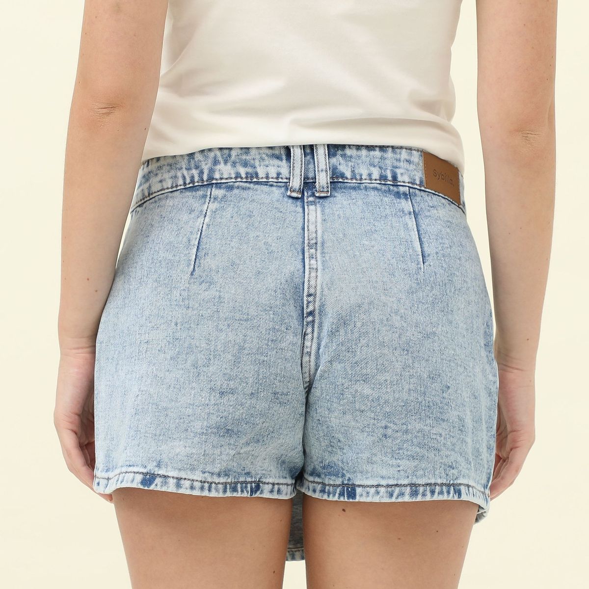 SYBILLA - Falda Corta 100% Algodón Mujer Sybilla