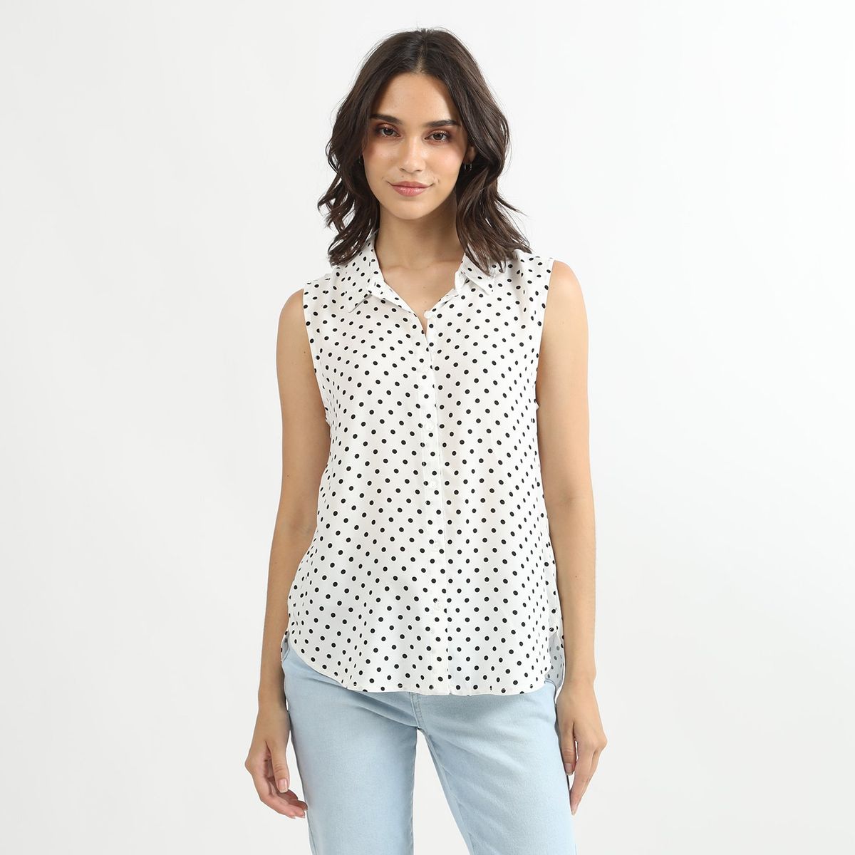 SYBILLA - Blusa Sin Mangas Mujer Sybilla