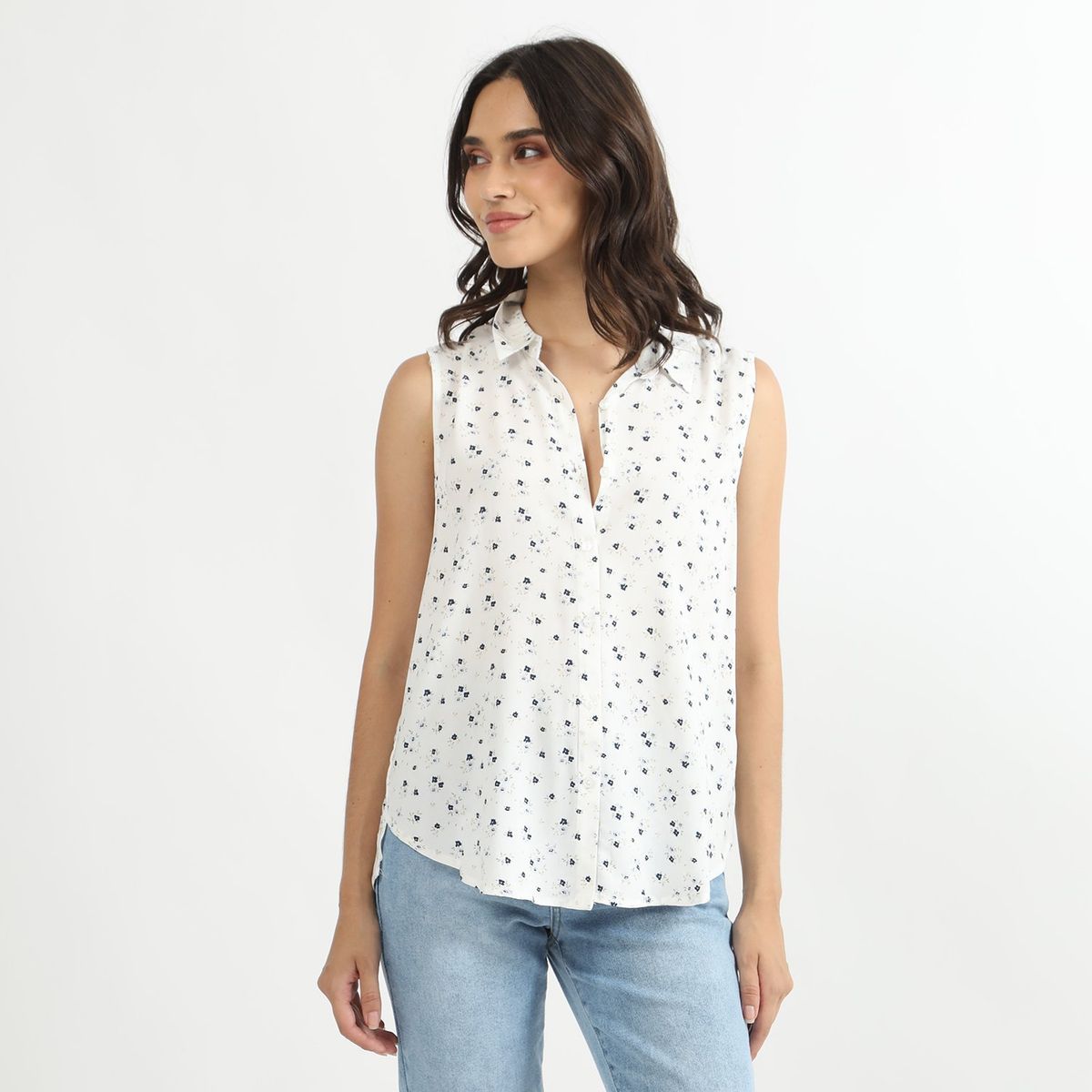 SYBILLA - Blusa Sin Mangas Mujer Sybilla