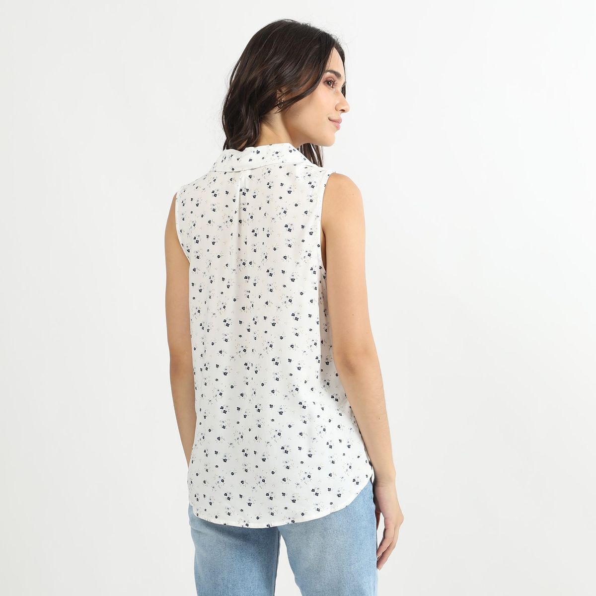 SYBILLA - Blusa Sin Mangas Mujer Sybilla