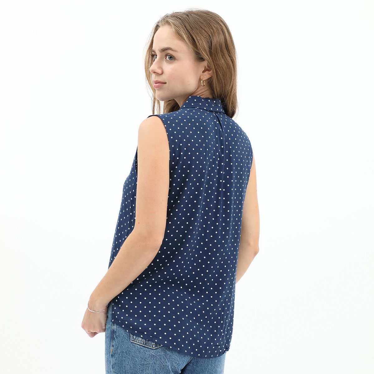 SYBILLA - Blusa Sin Mangas Mujer Sybilla